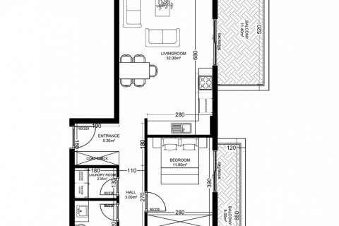 2+1 Lejlighed i Yekta Golden Valley, Oba, Antalya, Tyrkiet Nr. 101727