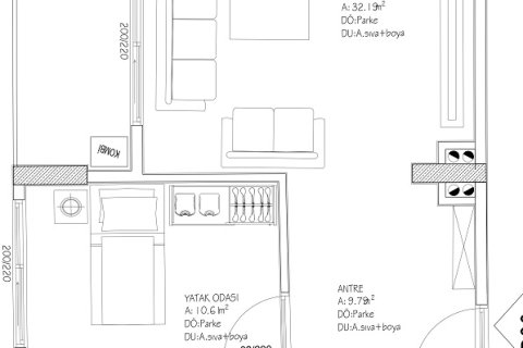 آپارتمان در  Mugla ، ترکیه 81 متر مربع.  شماره 224341 - 4