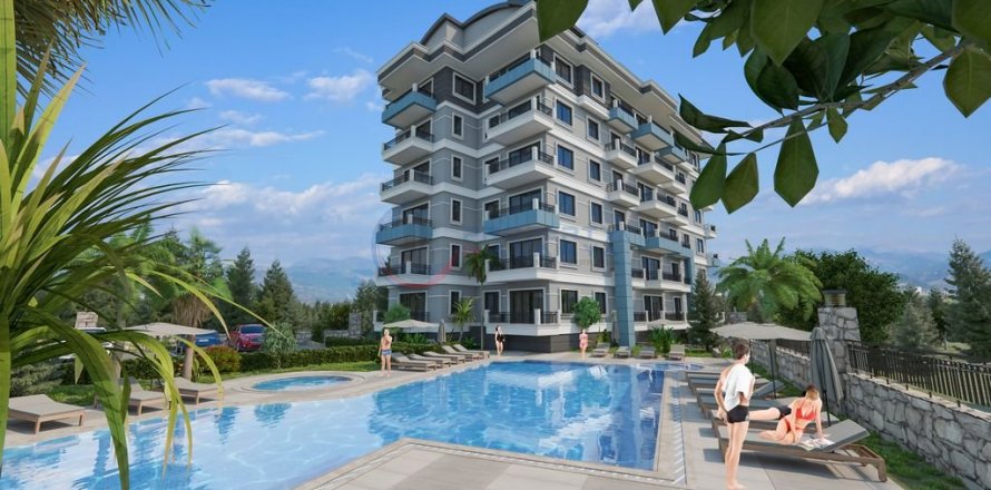 1+1 Leilighet  i Alanya, Antalya, Tyrkia Nr. 211443