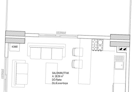 Lägenhet  i Mugla, Turkiet Nr. 224214 - 4