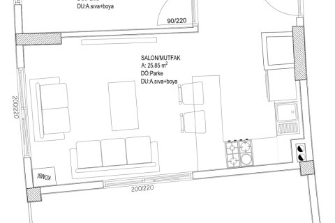 Lägenhet  i Mugla, Turkiet Nr. 224216 - 4