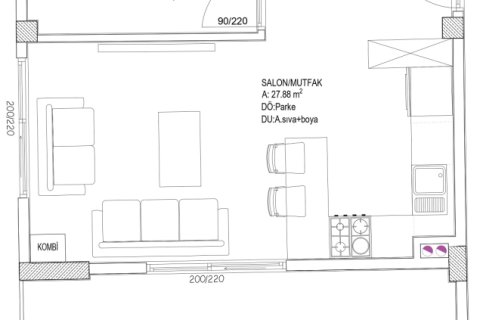 Daire   Muğla, Türkiye №224213 - 4