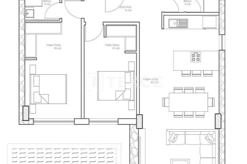 2+1 Villa  i Bodrum, Mugla, Turkiet Nr. 217174 - 20