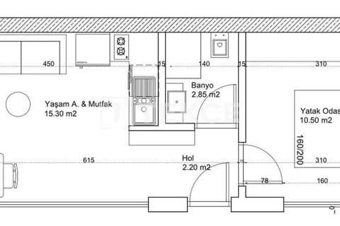 2+1 Villa  i Bodrum, Mugla, Turkiet Nr. 217174 - 19