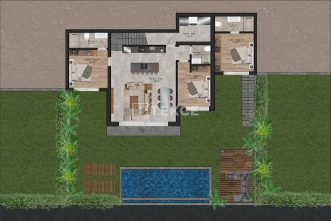 5+1 Villa  in Bodrum, Mugla, Türkei Nr. 64837 - 27