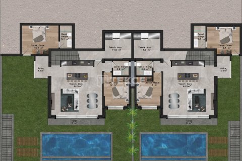 5+1 Villa  in Bodrum, Mugla, Türkei Nr. 64837 - 25