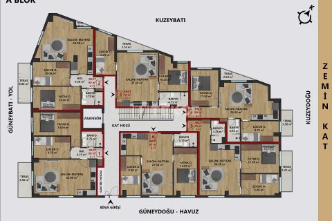 2+1 Leilighet i Antalya, Tyrkia Nr. 212961 - 6