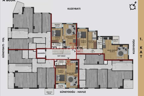 2+1 Leilighet i Antalya, Tyrkia Nr. 212961 - 7