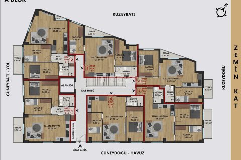 Продажа пентхауса  в Анталье, Турция 4+1, 180м2, №212963 – фото 6