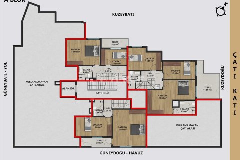 Продажа пентхауса  в Анталье, Турция 4+1, 180м2, №212963 – фото 10