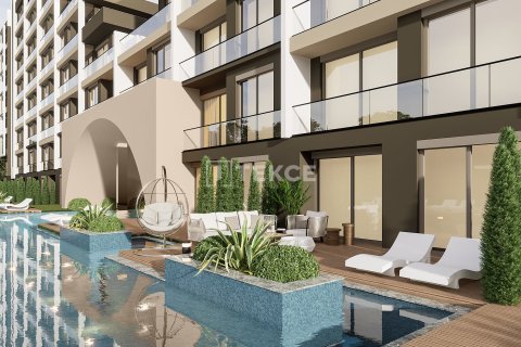 آپارتمان در  Aksu ، ترکیه 1 خوابه ، 91 متر مربع.  شماره 216159