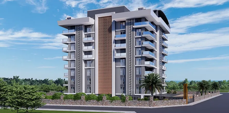 1+1 Lejlighed  i Alanya, Antalya, Tyrkiet Nr. 223676