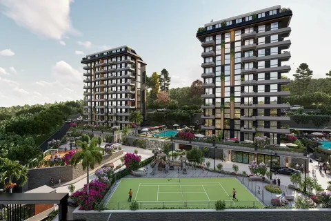 1+1 Lejlighed  i Alanya, Antalya, Tyrkiet Nr. 223673 - 4