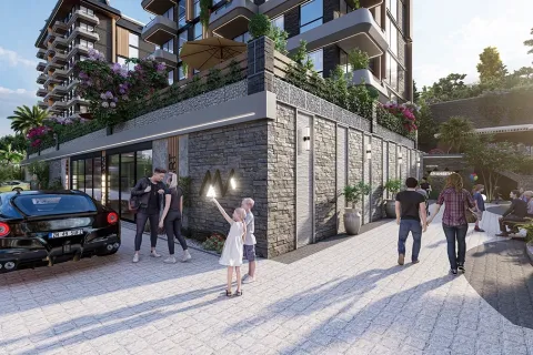 1+1 Lejlighed  i Alanya, Antalya, Tyrkiet Nr. 223673 - 7