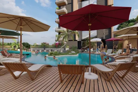 1+1 Lejlighed  i Alanya, Antalya, Tyrkiet Nr. 223673 - 18