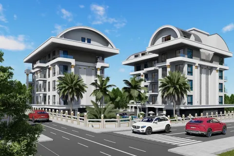 آپارتمان در  Alanya ، ترکیه 1 خوابه ، 50 متر مربع.  شماره 223675 - 14