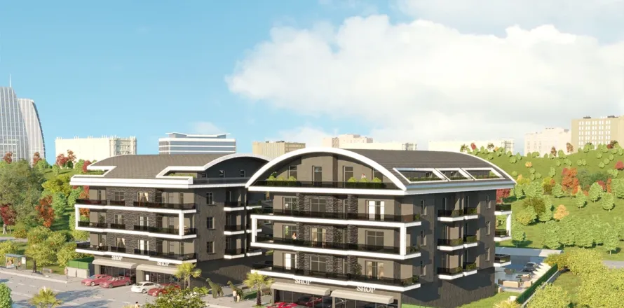 آپارتمان در  Alanya ، ترکیه 2 خوابه ، 94 متر مربع.  شماره 223674