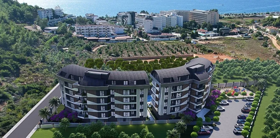 آپارتمان در  Alanya ، ترکیه 1 خوابه ، 50 متر مربع.  شماره 223677