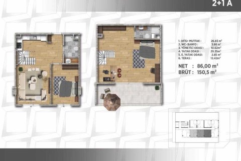 2+1 Wohnung in Istanbul, Türkei Nr. 234038 - 12