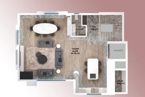 6+1 Lejlighed  i Mugla, Tyrkiet Nr. 224092 - 29