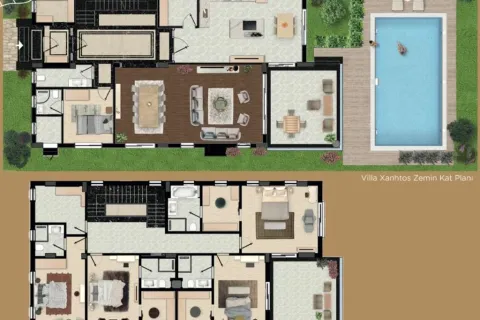 آپارتمان در  Mugla ، ترکیه 5 خوابه ، 420 متر مربع.  شماره 224094 - 26