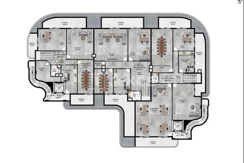 Kontor  i Alanya, Antalya, Turkiet Nr. 222312 - 10