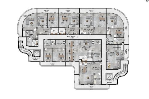 Kontor  i Alanya, Antalya, Turkiet Nr. 222312 - 8