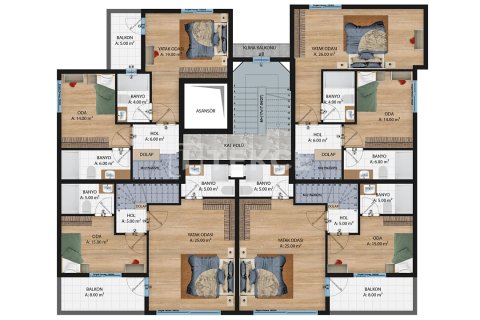 2+2 Lägenhet  i Antalya, Turkiet Nr. 222307 - 15