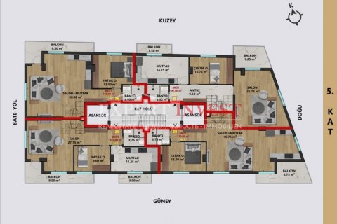 Lägenhet  i Muratpasa, Antalya, Turkiet Nr. 206900 - 14