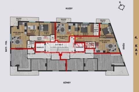 Lägenhet  i Muratpasa, Antalya, Turkiet Nr. 206900 - 13