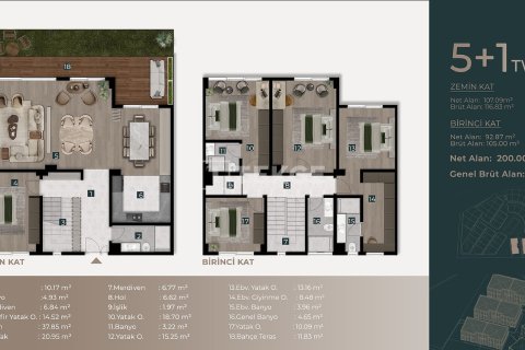 5+1 Villa  i Pendik, Istanbul, Tyrkiet Nr. 227713 - 23