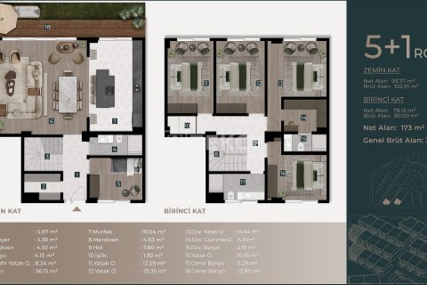 5+1 Villa  i Pendik, Istanbul, Tyrkiet Nr. 227713 - 24
