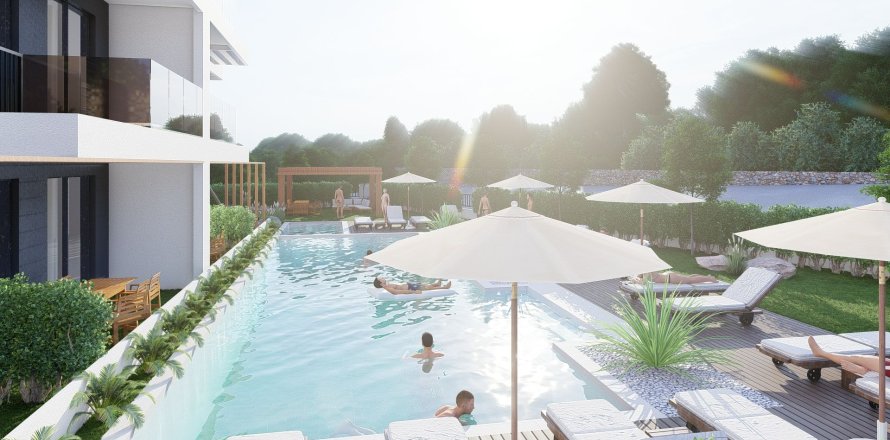 آپارتمان در  Alanya ، ترکیه 1 خوابه ، 48 متر مربع.  شماره 219309