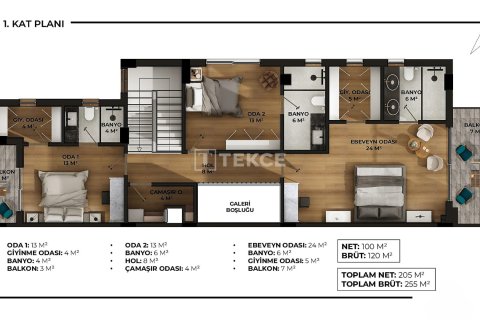 4+1 Villa i Dosemealti, Antalya, Tyrkiet Nr. 217847 - 26