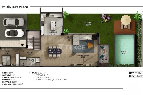 4+1 Villa i Dosemealti, Antalya, Tyrkiet Nr. 217847 - 27