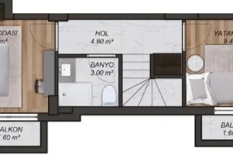 2+1 Wohnung  in Mugla, Türkei Nr. 220123 - 23
