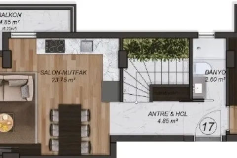 3+1 Lejlighed i Mugla, Tyrkiet Nr. 220121 - 23