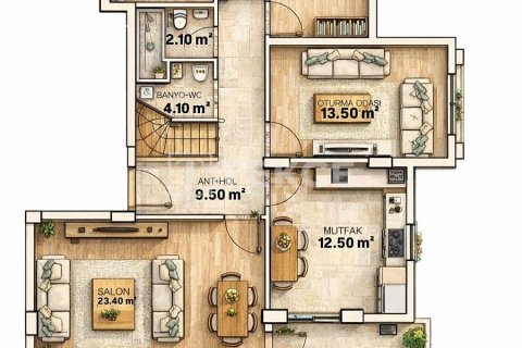 3+1 Leilighet  i Serik, Antalya, Tyrkia Nr. 222176 - 24