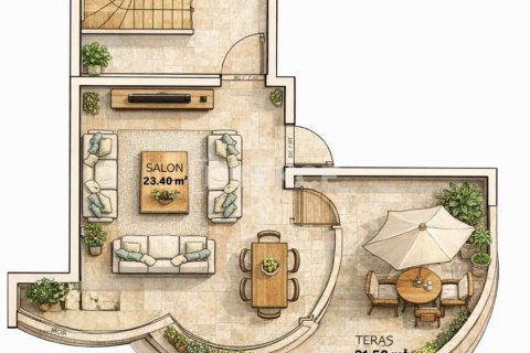 3+1 Leilighet  i Serik, Antalya, Tyrkia Nr. 222176 - 25