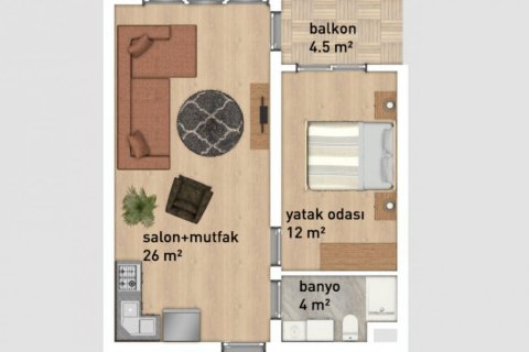 Продажа квартиры в Ялове, Турция студия, 35м2, №227885 – фото 25