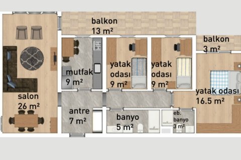 Продажа квартиры в Ялове, Турция студия, 35м2, №227885 – фото 27