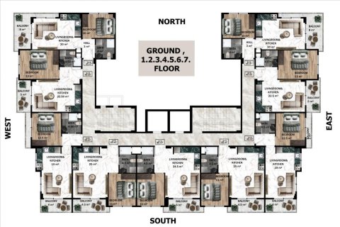 Продажа квартиры  в Авсалларе, Анталье, Турция 2 комн., 45м2, №227882 – фото 17
