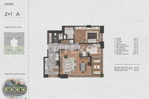 2+1 Lägenhet i istanbul, Turkiet Nr. 223098 - 20