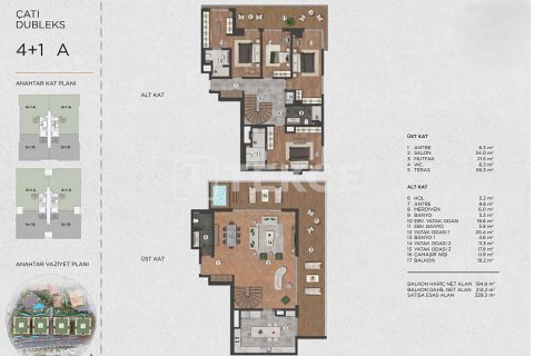 3+1 Lägenhet i istanbul, Turkiet Nr. 223099 - 19