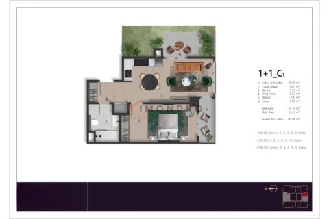 Продажа квартиры  в Бейоглу, Стамбуле, Турция 2+1, 129м2, №212441 – фото 12