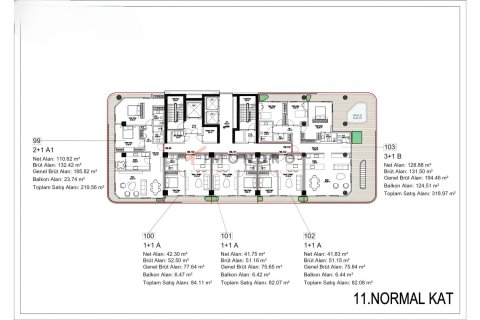 Продажа квартиры  в Стамбуле, Турция 3+1, 279м2, №212439 – фото 27